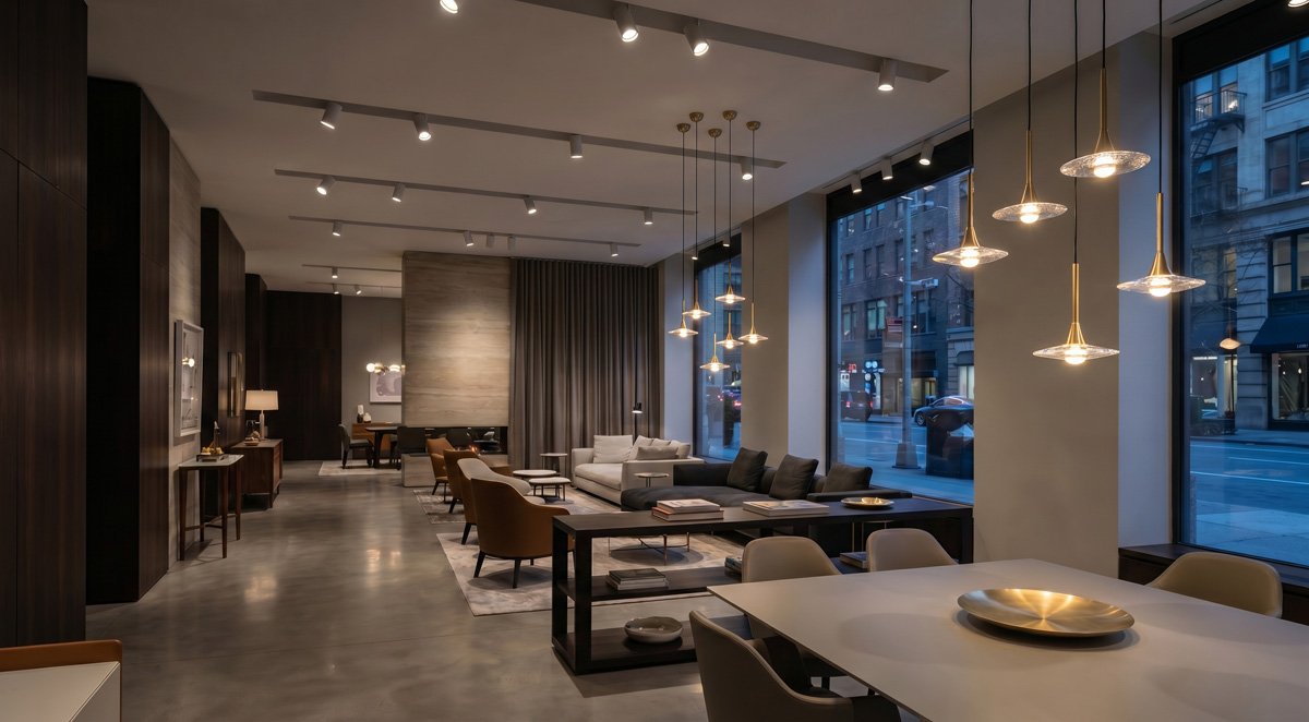 Commercial storefront lighting